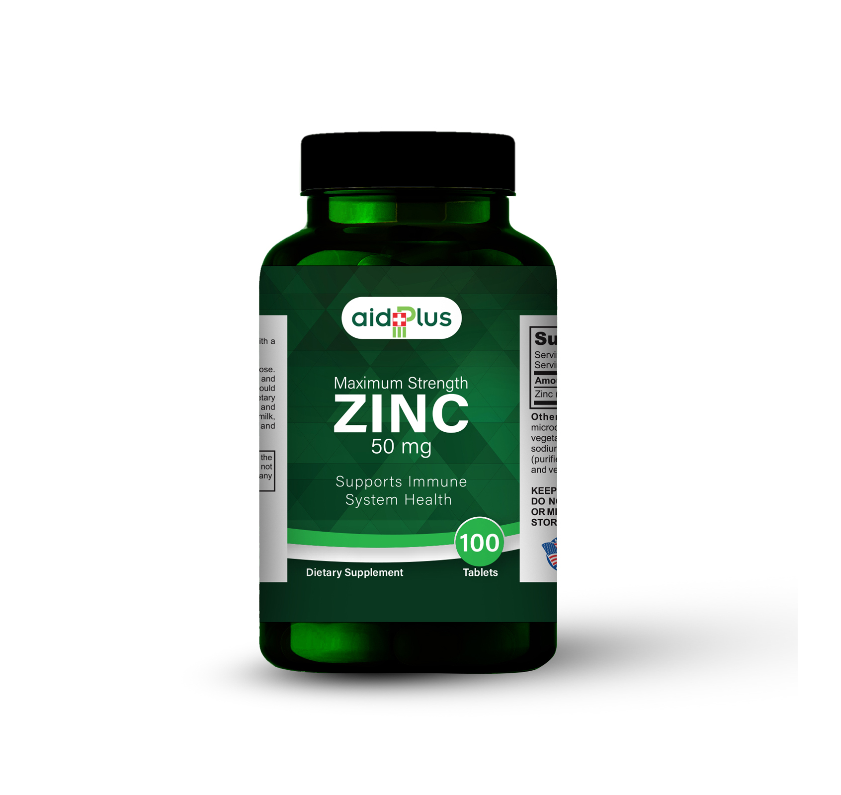 Picture of AID PLUS ZINC 50 MG 100's